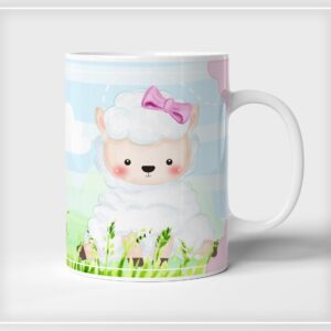 Arte Digital Caneca Ovelhinha Menina - Arquivo Digital