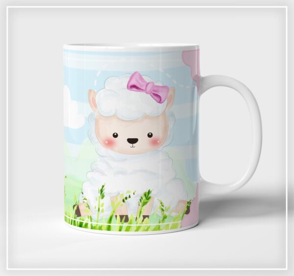 Arte Digital Caneca Ovelhinha Menina - Arquivo Digital