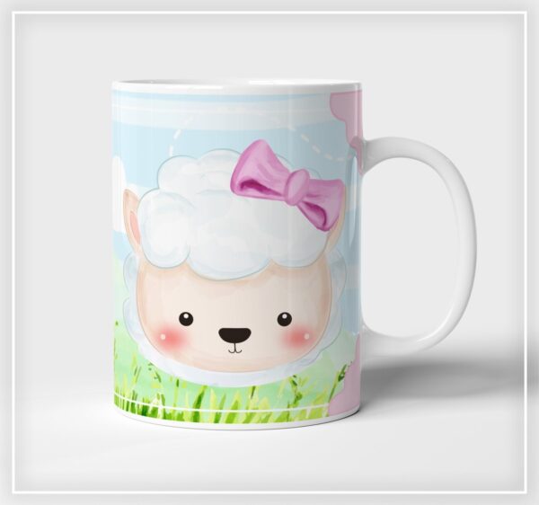 Arte Digital Caneca Ovelhinha Menina - Arquivo Digital - Imagem 2