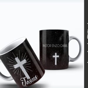 arte digital caneca pastor 06 arquivo digital caneca