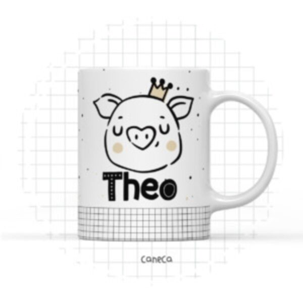Arte Digital Caneca Porquinho - Arquivo Digital