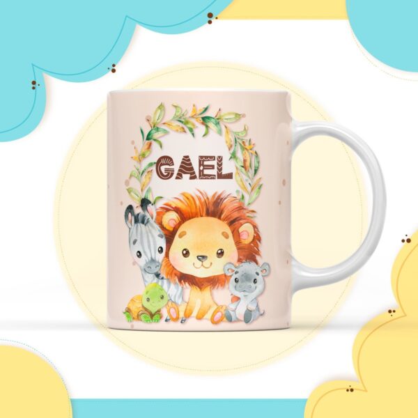 Arte Digital Caneca Safari Menino - Arquivo Digital