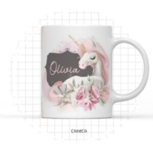 arte digital caneca unicornio arquivo digital scrapbook