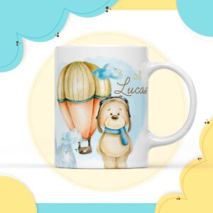 arte digital caneca ursinho baloeiro arquivo digital sublimacao canecas