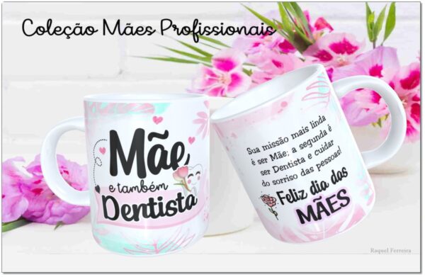 Arte Digital Canecas Mães Profissionais - Png e Corel - Imagem 3