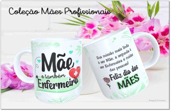 Arte Digital Canecas Mães Profissionais - Png e Corel - Imagem 4