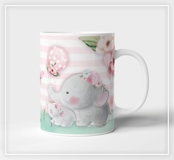 Arte Digital Elefantinha Baby para Caneca - Arquivo Digital