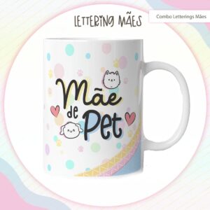 arte digital lettering caneca mae modelo 3 arq digital design