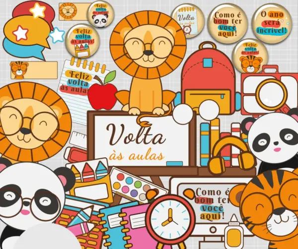 Arte Escolar Animal Em Png Decoracao E Diy 2