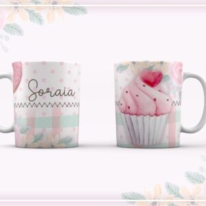 arte para caneca confeiteira arquivo digital arte digital