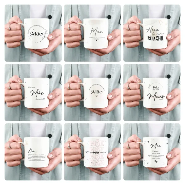 Arte para Caneca do Dia das Mães - Baixe Agora