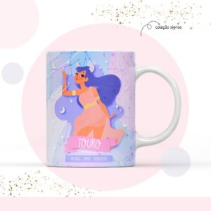 arte para sublimacao caneca signo touro arquivo digital miolo digital 1
