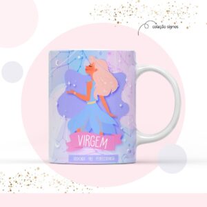 arte para sublimacao caneca signo virgem arquivo digital corte 1