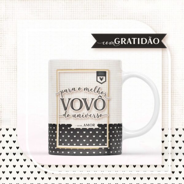 Arte para Sublimação Caneca - Vovô - Arquivo Digital