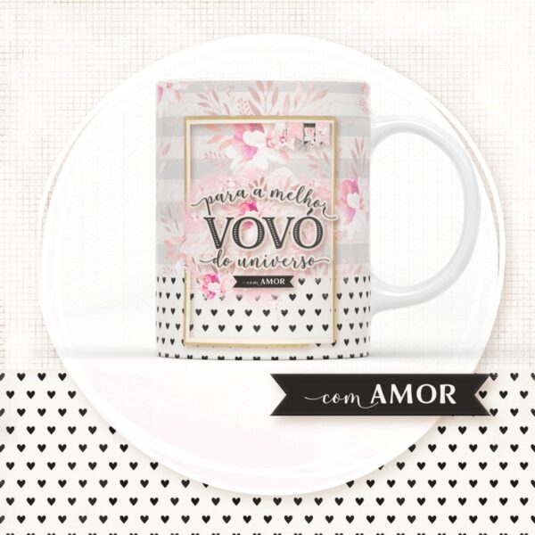 Arte para Sublimação Caneca - Vovó - Arquivo Digital
