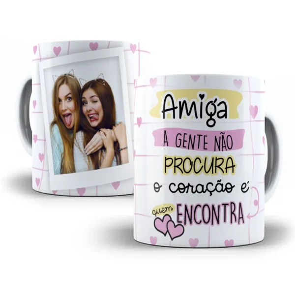 Arte Para Sublimar Caneca Amiga A Gente Nao Procura