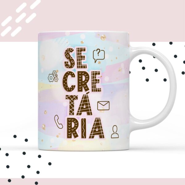 Arte para Xícara Secretária