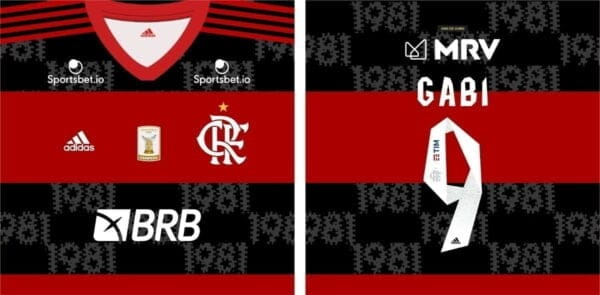 Arte Vetor Corel Camisa Flamengo Titular 2021 P/ Sublimação