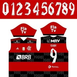 Arte Vetor Corel Camisa Flamengo Titular 2021 P/ Sublimação