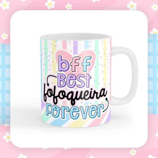 Artes Caneca Amizade Dia das Amigas Sublimação + Caixinha