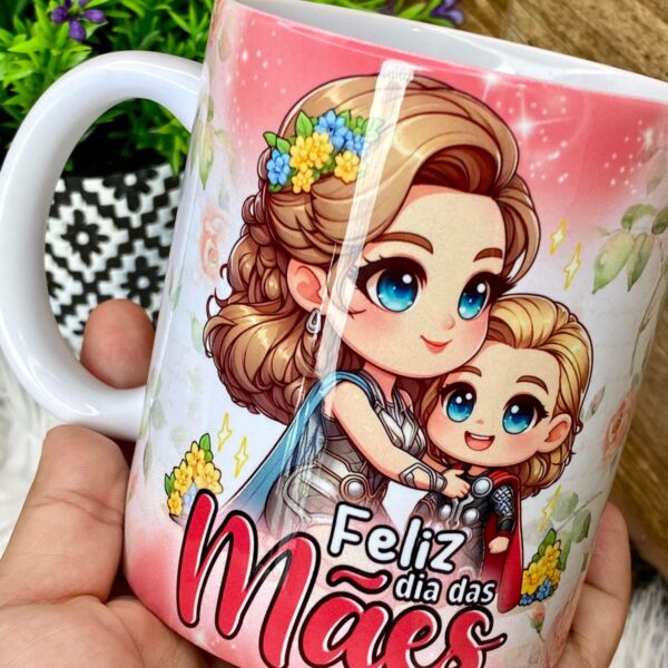 Artes Caneca Dia das Mães Heróis Vingadores Png + Cliparts