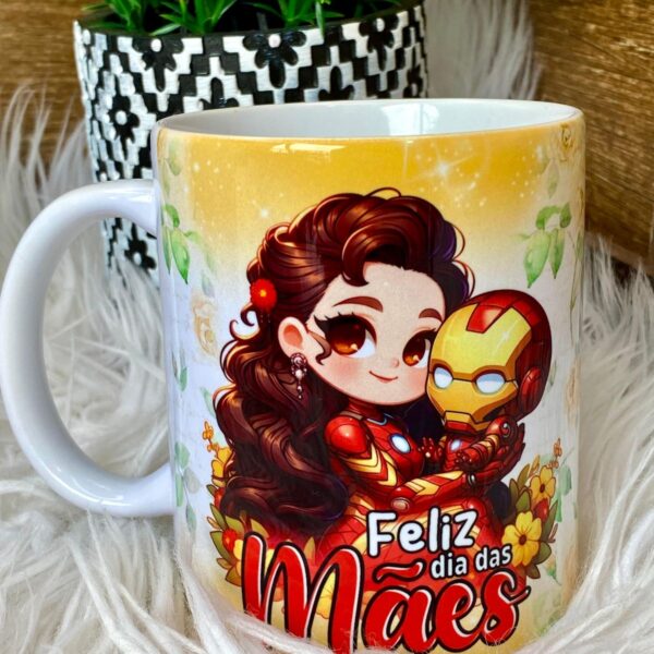 Artes Caneca Dia das Mães Heróis Vingadores Png + Cliparts