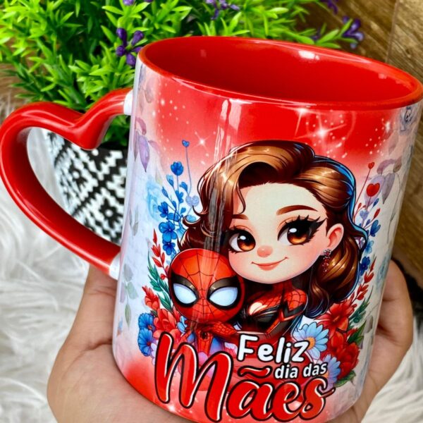 Artes Caneca Dia das Mães Heróis Vingadores Png + Cliparts