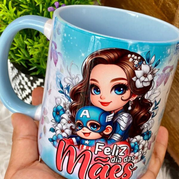 Artes Caneca Dia das Mães Heróis Vingadores Png + Cliparts