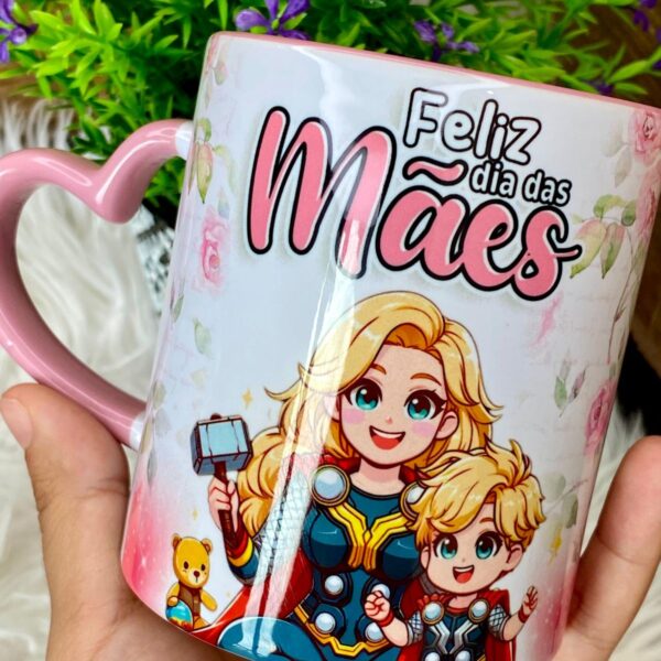 Artes Caneca Dia das Mães Heróis Vingadores Png + Cliparts