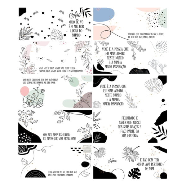 Artes Caneca Dia dos Avós Bisavós Sublimação Editável Corel - Imagem 6