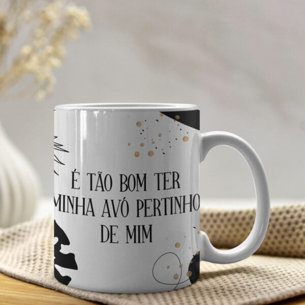 Artes Caneca Dia dos Avós Bisavós Sublimação Editável Corel - Imagem 3