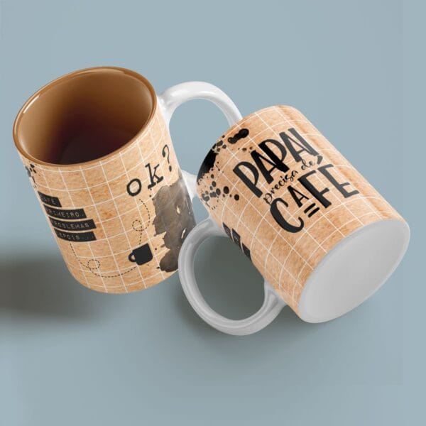 Artes Caneca Dia dos Pais das Galáxias Sublimação Frases - Imagem 4
