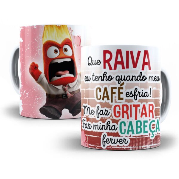 Artes Caneca Divertida Mente 2 Frases Engraçadas Café em Png