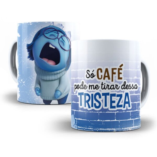 Artes Caneca Divertida Mente 2 Frases Engraçadas Café em Png