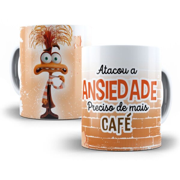 Artes Caneca Divertida Mente 2 Frases Engraçadas Café em Png