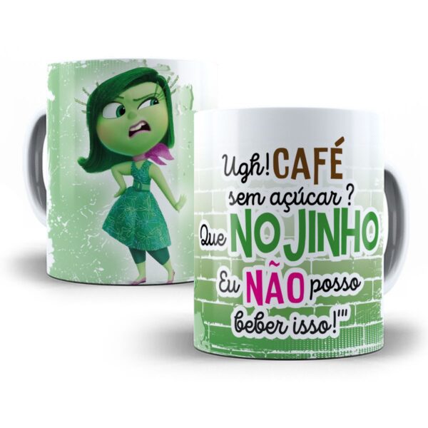 Artes Caneca Divertida Mente 2 Frases Engraçadas Café em Png