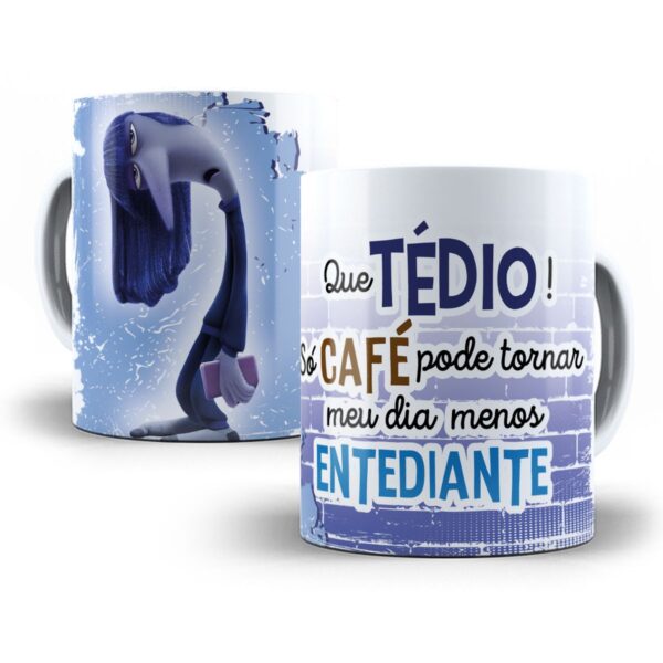 Artes Caneca Divertida Mente 2 Frases Engraçadas Café em Png