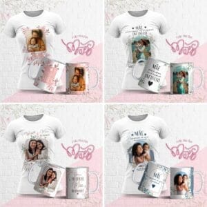 Artes Caneca E Camiseta Dia Das Mães Floral Editável Corel