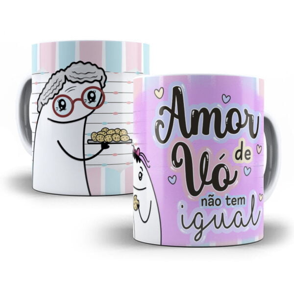 Artes Caneca Flork Avós Sublimação Editável em Corel Draw - Imagem 7