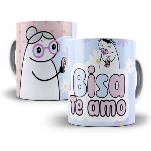 Artes Caneca Flork Avós Sublimação Editável em Corel Draw - Imagem 2