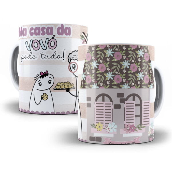 Artes Caneca Flork Avós Sublimação Editável em Corel Draw - Imagem 6