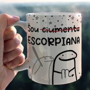 Artes Caneca Flork Signos Frases Engraçadas Sublimação