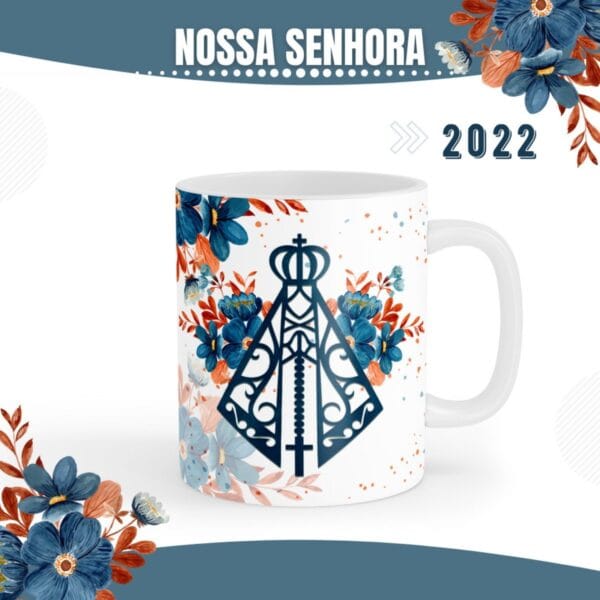 Artes Caneca Nossa Senhora Aparecida - Arquivo Digital - Imagem 3