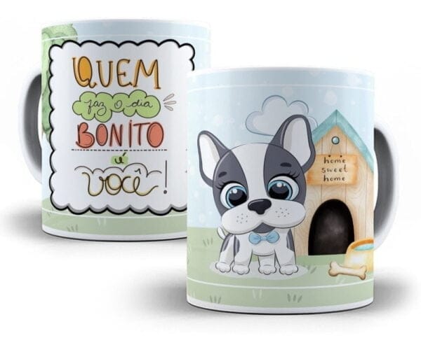 Artes Caneca Personagens Motivacional Cute Fofas Editável