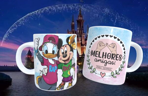 Artes Canecas Amizade Disney - Png, pdf e Corel - Imagem 4