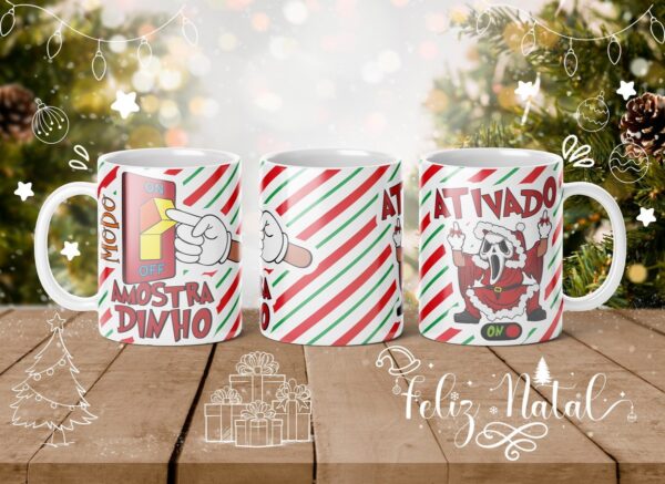 Artes Canecas Amostradinho Natal - Png - Imagem 2