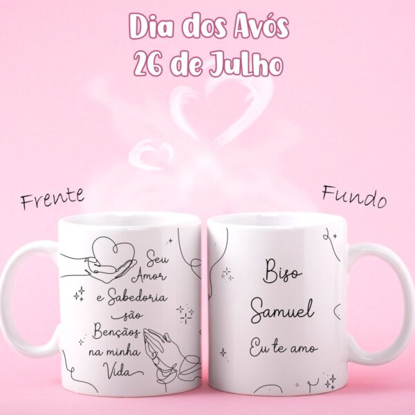 Artes Canecas Dia dos Avós Minimalista - Png - Imagem 2