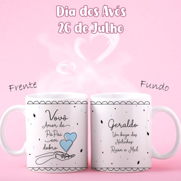 Artes Canecas Dia dos Avós Minimalista - Png - Imagem 4