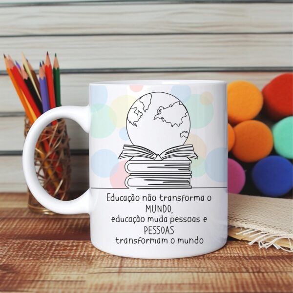 Artes Canecas Dia dos Professores Linha - Png - Imagem 2