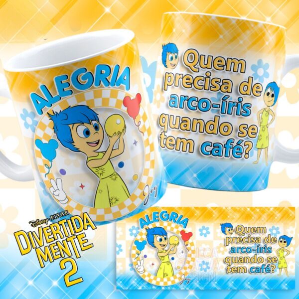 Artes Canecas Divertidamente 2 - Png - Imagem 4